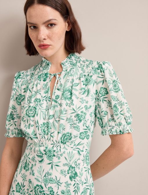 Women's Long Sleeve Floral Maxi Dress Summer Wedding Guest Dress - Image 3