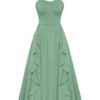 Sun Dresses for Women 2025 Boho Midi Dresses Casual Spaghetti Ruffle Dress Wedding Guest Dresses for